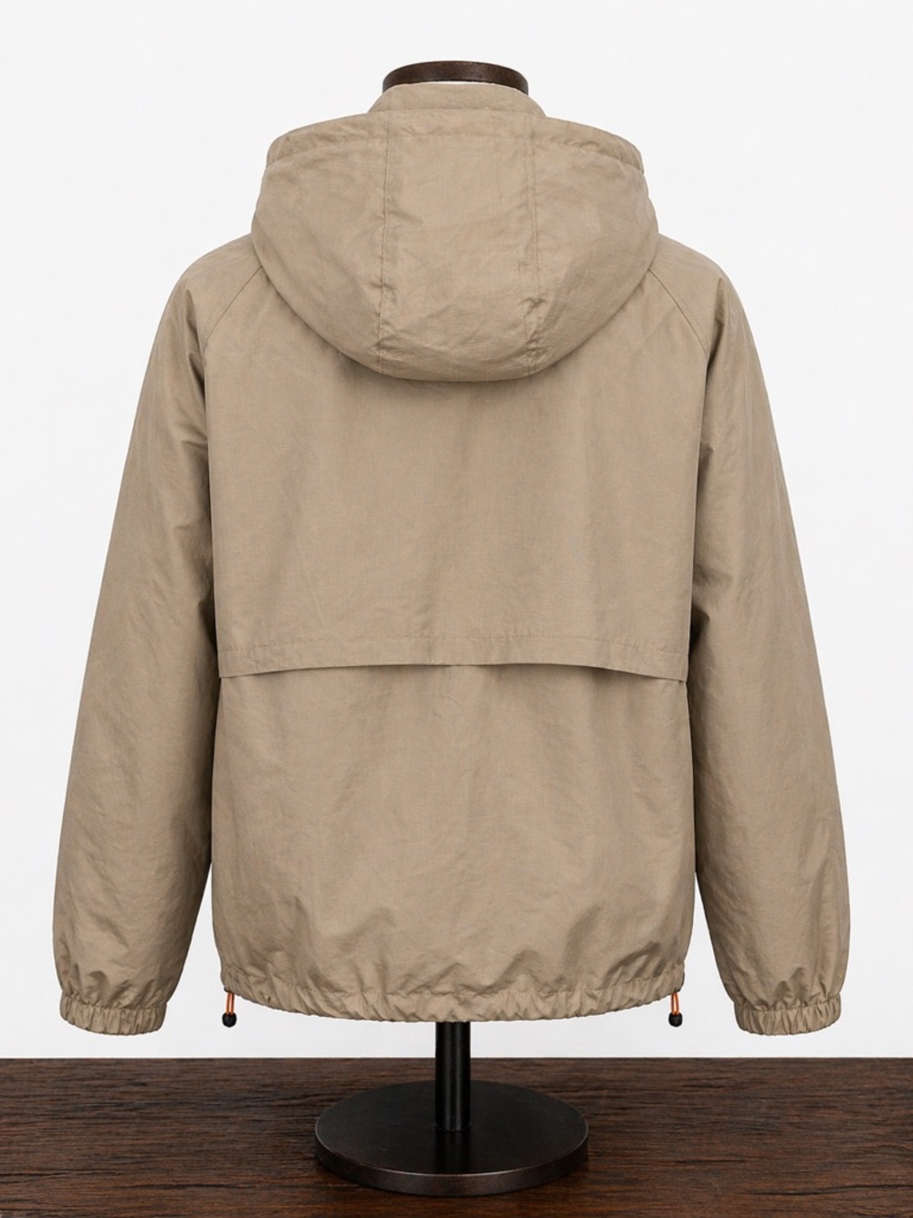 NWT Ozark Trail Windbreaker Jacket L Taupe Hooded Lightweight - Picture 7 of 14